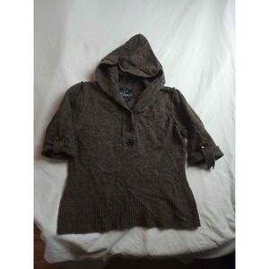 Vtg Y2K Rochelle California Sweater‎ Womens S Brown Granola Girl Cozy Outdoor